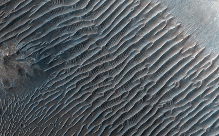 <span class="caption">Sand dunes near to Mars’ South Pole.</span> <span class="attribution"><span class="source">NASA</span></span>