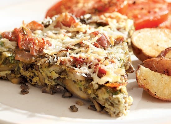 Frittatas are versatile enough for brunch, lunch or dinner. This version is made with cooked wild rice and a medley of mushrooms.    <strong>Get the Recipe for <a href="http://www.huffingtonpost.com/2011/10/27/mushroom--wild-rice-frit_n_1062110.html" target="_hplink">Mushroom and Wild Rice Frittata</a></strong>