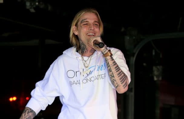 PHOTO: Aaron Carter performs in Las Vegas, Feb. 12, 2022. (Gabe Ginsberg/Getty Images, FILE)