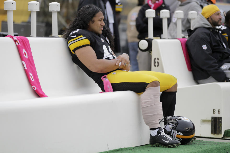 Former Steeler Troy Polamalu will play a role in the Alliance of American Football league. (AP) 