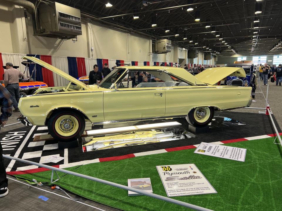 <p>Restored muscle cars have fallen aside as the boomer generation ages. But this 1966 Hemi Satellite, owned by a single family since being purchased new in Ukiah, California, brought back why such obsessively detailed restorations can be so compelling. It was a stately standout in a crowd of modified madness.</p>
