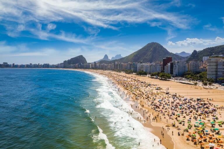 Playa Copacabana en Brasil