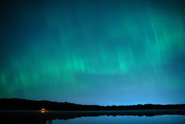 <p>Lokman Vural Elibol/Anadolu via Getty</p> Northern lights spotted in Rochester, New York on May 11, 2024