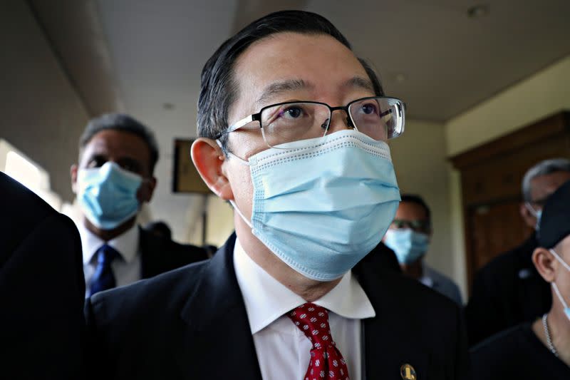 Malaysia's former finance finister Lim Guan Eng leaves Kuala Lumpur High Court in Kuala Lumpur