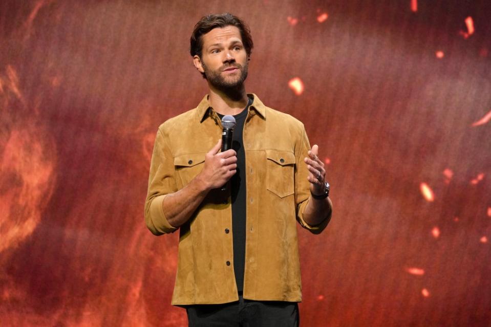 Jared Padalecki talks about “Walker” at the CW’s upfront presentation at New York City Center in 2022. Getty Images for The CW