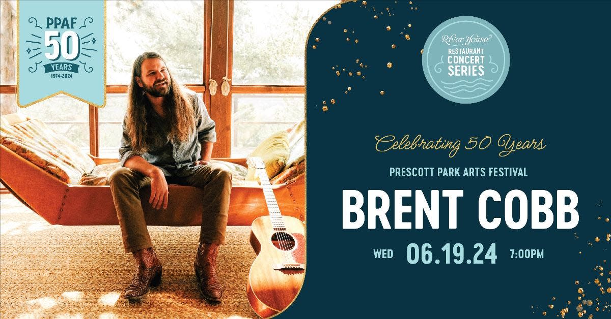 Brent Cobb will perform at Prescott Park on June 19, 2024.
