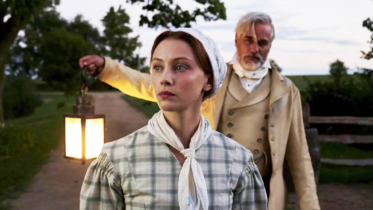  Sarah Gadon and Paul Gross in Alias Grace miniseries on Netflix. 