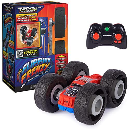 <p><strong>Air Hogs</strong></p><p>amazon.com</p><p><strong>$28.93</strong></p><p><a href="https://www.amazon.com/dp/B09NP82Q3Y?tag=syn-yahoo-20&ascsubtag=%5Bartid%7C10048.g.42940257%5Bsrc%7Cyahoo-us" rel="nofollow noopener" target="_blank" data-ylk="slk:Shop Now;elm:context_link;itc:0;sec:content-canvas" class="link ">Shop Now</a></p><p>Air Hogs Flippin' Frenzy was picked for <em>Good Housekeeping</em>'s 2022 <a href="https://www.goodhousekeeping.com/childrens-products/toy-reviews/a41544109/good-housekeeping-toy-awards-2022/" rel="nofollow noopener" target="_blank" data-ylk="slk:Best Toy Awards;elm:context_link;itc:0;sec:content-canvas" class="link ">Best Toy Awards</a>, and it's clear why when you see what it offers. First off, it does tricks! It continues running even when flipped over, and it can pull off some gnarly spins. In testing, it was durable enough to race down a staircase or smash into cabinets without damage to the toy or home. It's ideal for indoors, as its big tires (as long as they remain clean) are unlikely to mark walls or scratch furniture, although it's just as happy outdoors as well. </p><p>It boasts a respectable 15 minutes of playtime from its rechargeable battery, although users have found that its rechargeable battery got weaker over time. Gradual depletion is expected with any rechargeable battery, and the fact that it endured enough playtime to see its batteries begin to degrade is a testament to how robust—and how fun—this RC vehicle is. </p><p>It's worth noting that while this care is rated for ages 4 and up, its remote control buttons are small and require some finger agility, which may make it more suitable for school-age kids, teens, and adults.</p>