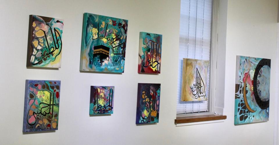 Nadia Alkhun created artworks for her exhibit, "Islamic-Inspired," which will be at her gallery, NAdiaNA, Sept. 2-Oct. 21.