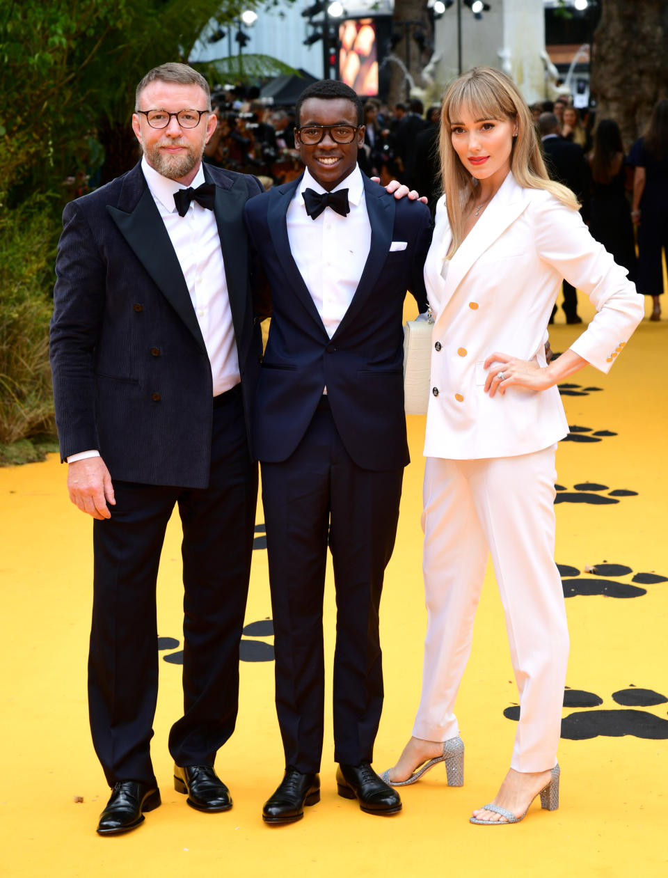 Guy Ritchie, Jacqui Ritchie and family attending Disney's The Lion King European Premiere held in Leicester Square, London.