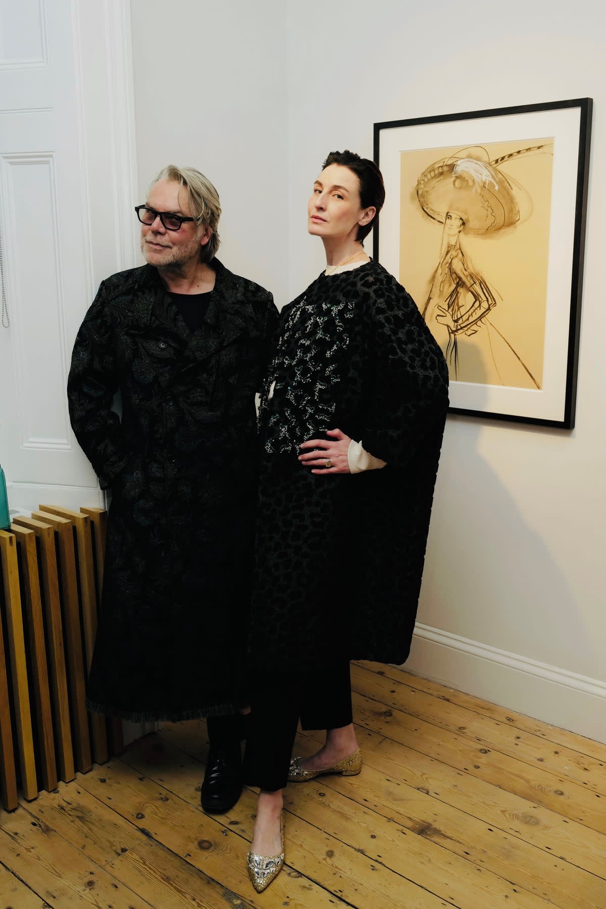 David Downton and Erin O'Connor (Darren Gerrish)