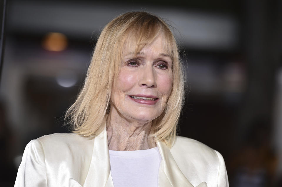 FILE - Sally Kellerman arrives at the premiere of "The Danish Girl" at Regency Village Theatre on Saturday, Nov. 21, 2015, in Los Angeles. Kellerman, the Oscar-nominated actor who played “Hot Lips” Houlihan in director Robert Altman's 1970 army comedy “MASH," died Thursday, Feb. 24, 2022, at age 84. Kellerman died of heart failure at her home in the Woodland Hills section of Los Angeles, her manager and publicist Alan Eichler said. (Photo by Jordan Strauss/Invision/AP, File)