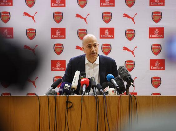 Ivan Gazidis left Arsenal for AC Milan (Arsenal FC via Getty)