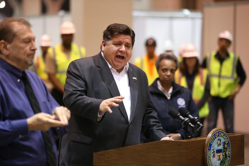 llinois Gov. J.B. Pritzker compares the competition to procure health equipment to the "Wild West."