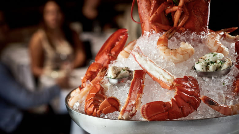 Ruth's Chris chilled seafood tower