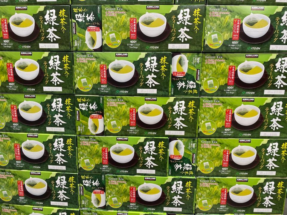 costco green tea display