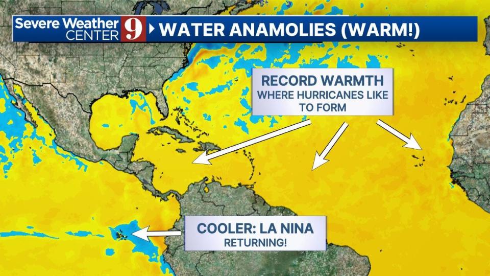 Small, weak tropical disturbance forms in Atlantic Ocean