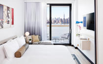 <p><em>Williamsburg, Brooklyn</em></p> <p>New York’s latest crop of openings has been centered in the strangest of neighborhoods: Midtown. So the arrival of the <a rel="nofollow noopener" href="http://www.thewilliamvale.com" target="_blank" data-ylk="slk:William Vale;elm:context_link;itc:0;sec:content-canvas" class="link ">William Vale</a>, a gleaming new high rise in Williamsburg with ambitions to be Brooklyn’s first urban resort, is especially refreshing. The 183 rooms will have private balconies and floor-to-ceiling views of the East River and Manhattan skyline; a pedestrian plaza will cut through the indoor-outdoor lobby; and the 20,000-square-foot rooftop will have a 60-foot-long swimming pool, a bar by <a rel="nofollow noopener" href="http://www.travelandleisure.com/blogs/chef-and-music-freak-andrew-carmellini-on-what-makes-a-great-restaurant-soundtrack" target="_blank" data-ylk="slk:Andrew Carmellini’s;elm:context_link;itc:0;sec:content-canvas" class="link ">Andrew Carmellini’s</a> NoHo Hospitality Group, and year-round programming. Come fall, Carmellini will christen another on-property restaurant, Leuca, with a focus on wood-fired Southern Italian eats. By then, it’ll be a hotspot for locals and visitors alike. </p>