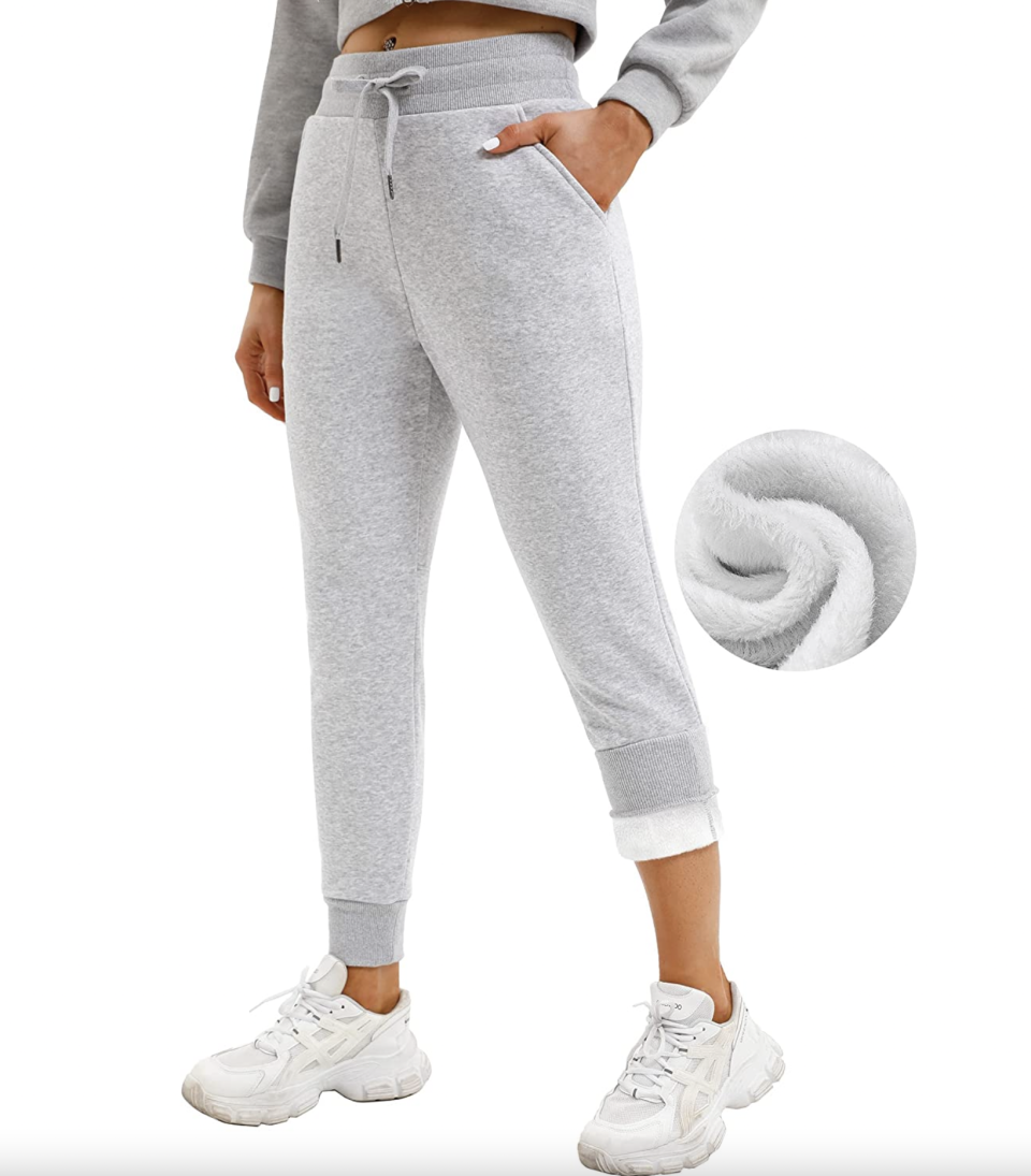 8) Fleece Lined Sweatpants