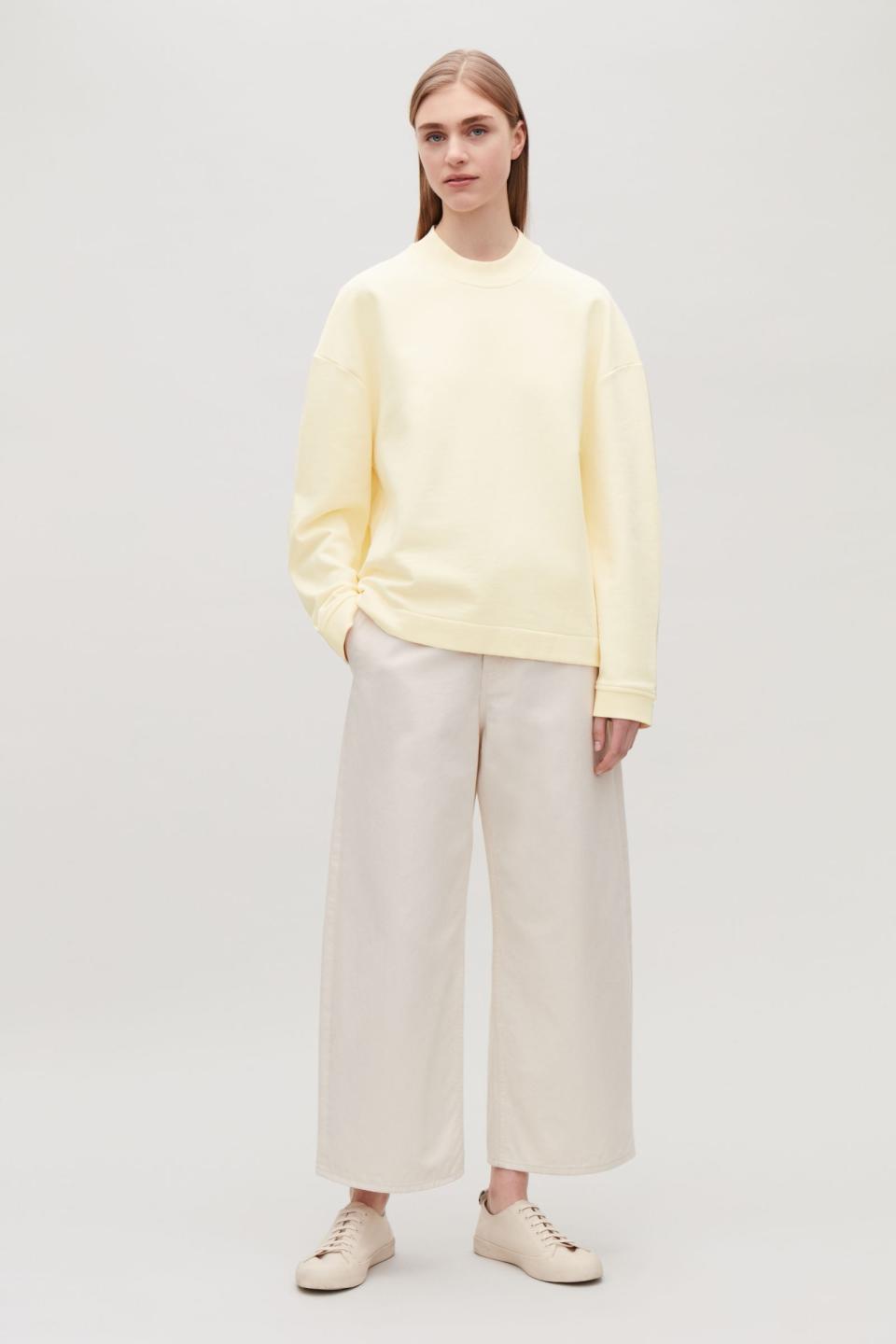 COS' re-purposed banana-yellow sweater (COS)