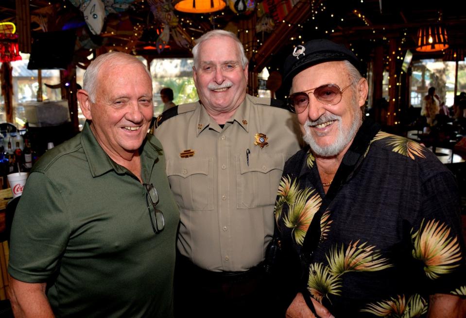 Chief Deputy Billy Freeman, Sheriff John Wilcher, Captain Jack Flanigan. [Bunny Ware/For Savannahnow.com]