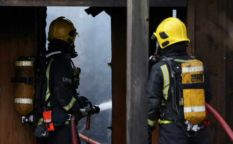 It took 72 firefighters more than three hours to bring the fire under control at a cafe and shop inside London Zoo