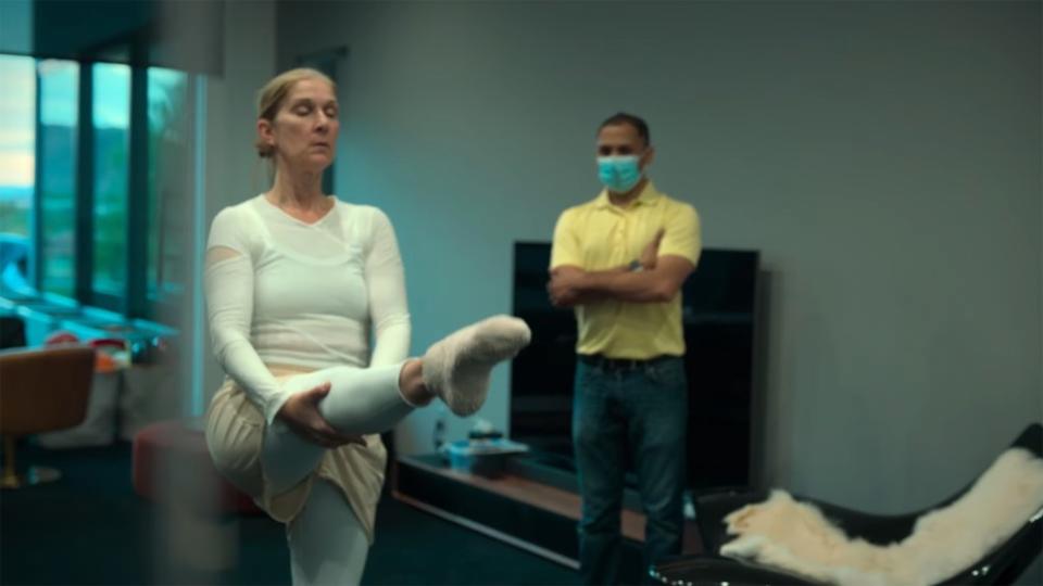 Dion’s physical therapy sessions are shown in the moving trailer. Prime Video