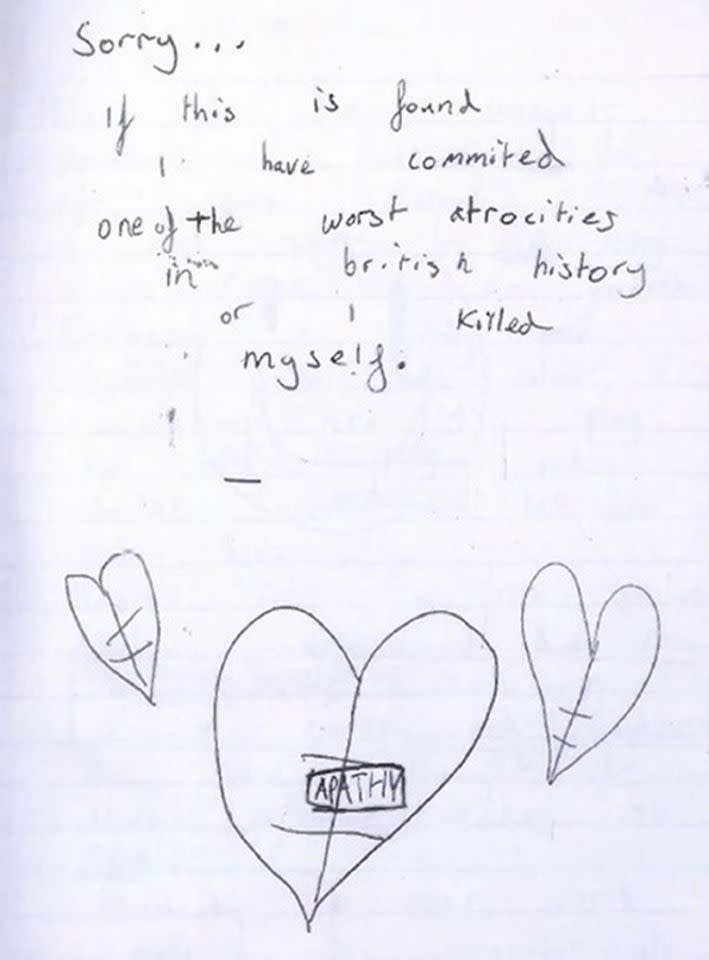 A note written by the older boy in his diary (NECTU)