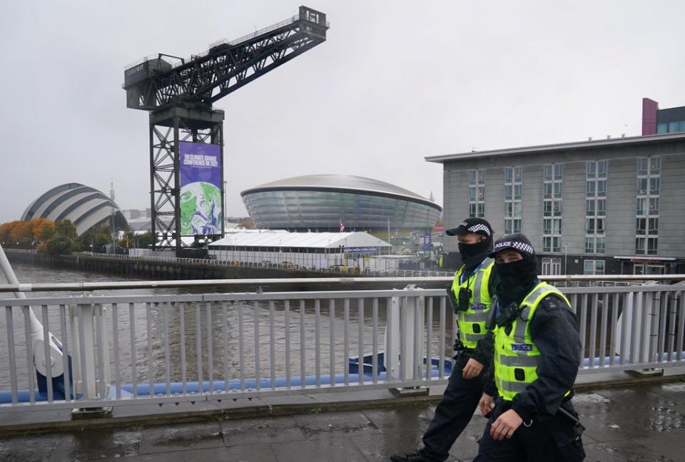 Police Scotland’s chief constable warned protesters intent on violence they will be ‘robustly’ dealt with (Andrew Milligan/PA) (PA Wire)