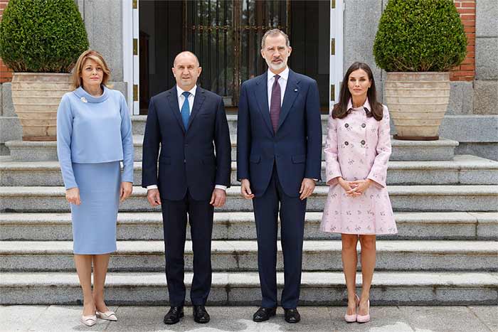 Los Reyes con el presidente búlgaro y su esposa