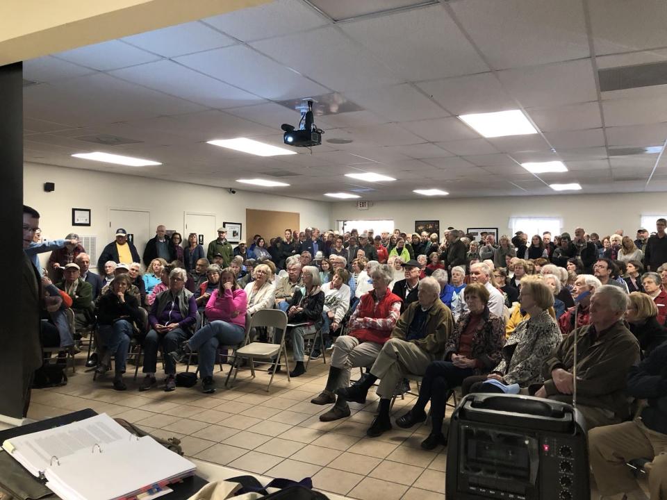 One of the public hearings on the Green River Game Lands was standing-room only at the Henderson County Courthouse.