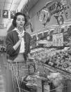 <p>As competition grew, chains had to come up with ways to make their shopping experience stand out. Some stores did this was by including a <a href="https://clickamericana.com/topics/culture-and-lifestyle/scenes-from-grocery-stores-supermarkets-of-yesteryear" rel="nofollow noopener" target="_blank" data-ylk="slk:directory of items;elm:context_link;itc:0;sec:content-canvas" class="link ">directory of items</a> on the back of the cart. </p>