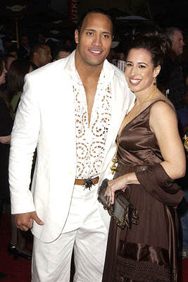  Premiere: <a href="/movie/contributor/1807540404" data-ylk="slk:The Rock;elm:context_link;itc:0;sec:content-canvas" class="link ">The Rock</a> with his wife Dany at the LA premiere of Universal's <a href="/movie/1805535170/info" data-ylk="slk:The Scorpion King;elm:context_link;itc:0;sec:content-canvas" class="link ">The Scorpion King</a> - 4/17/2002<br><span>Photo by <a href="http://www.wireimage.com" rel="nofollow noopener" target="_blank" data-ylk="slk:Steve Granitz/Wireimage.com;elm:context_link;itc:0;sec:content-canvas" class="link ">Steve Granitz/Wireimage.com</a></span>