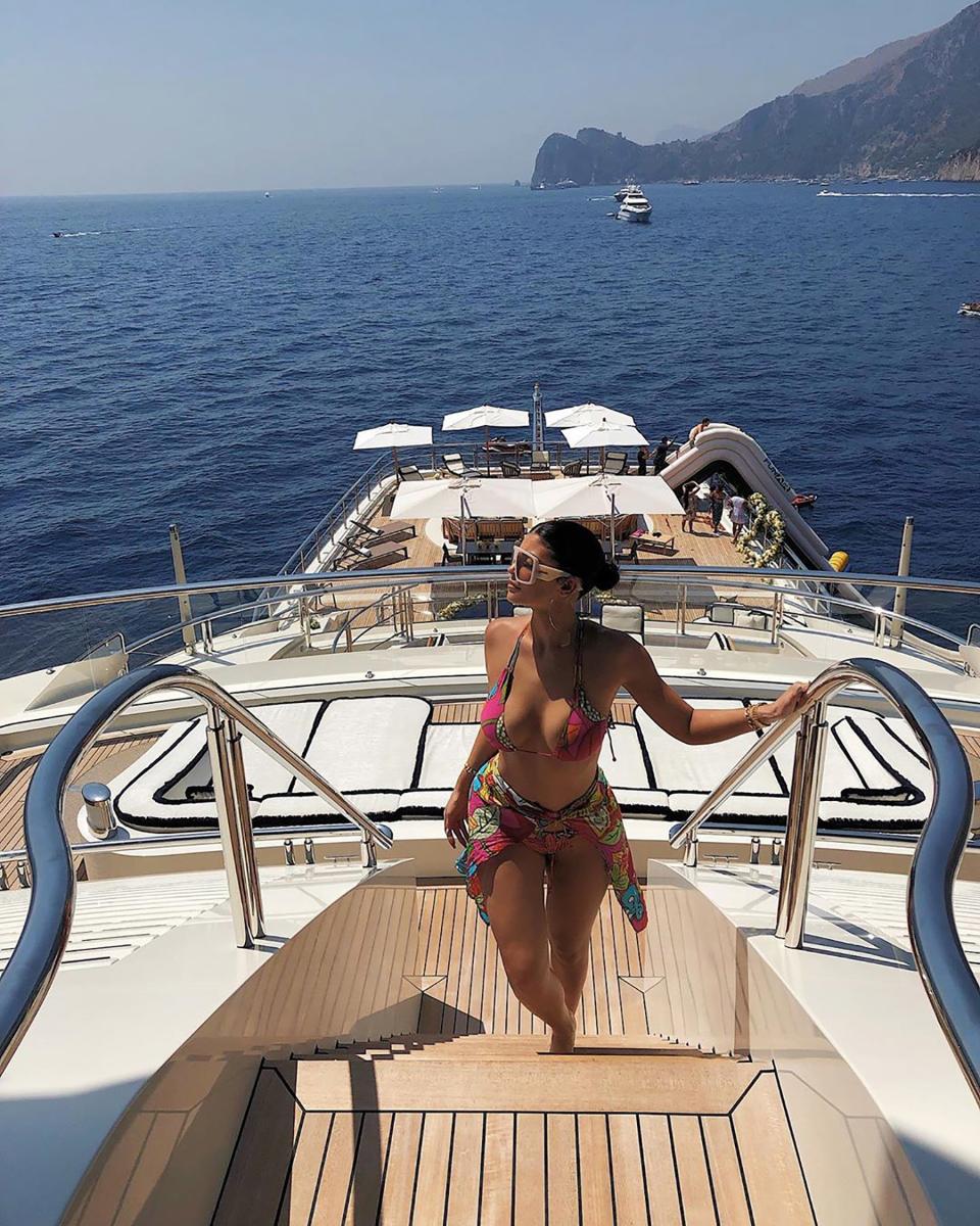 Kylie Jenner on the Italian Coast