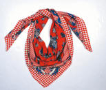 McQ red printed scarf （售價待定）