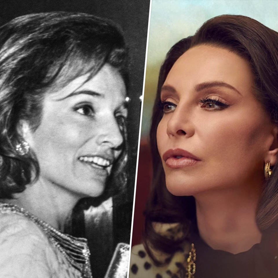 Lee Radziwill in 1966 compared to Callista Flockhart. (Getty Images, FX)