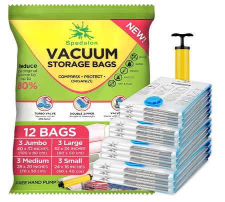 These easy-to-use vacuum storage bags