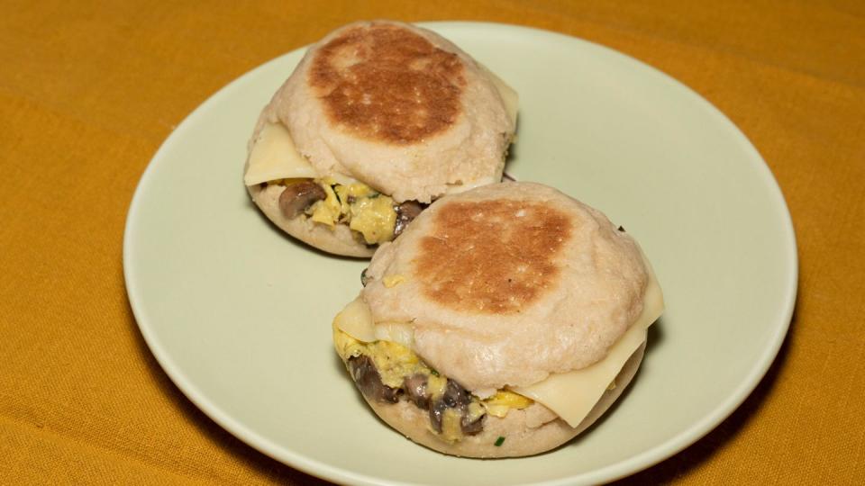 runners breakfast, spread of breakfast options