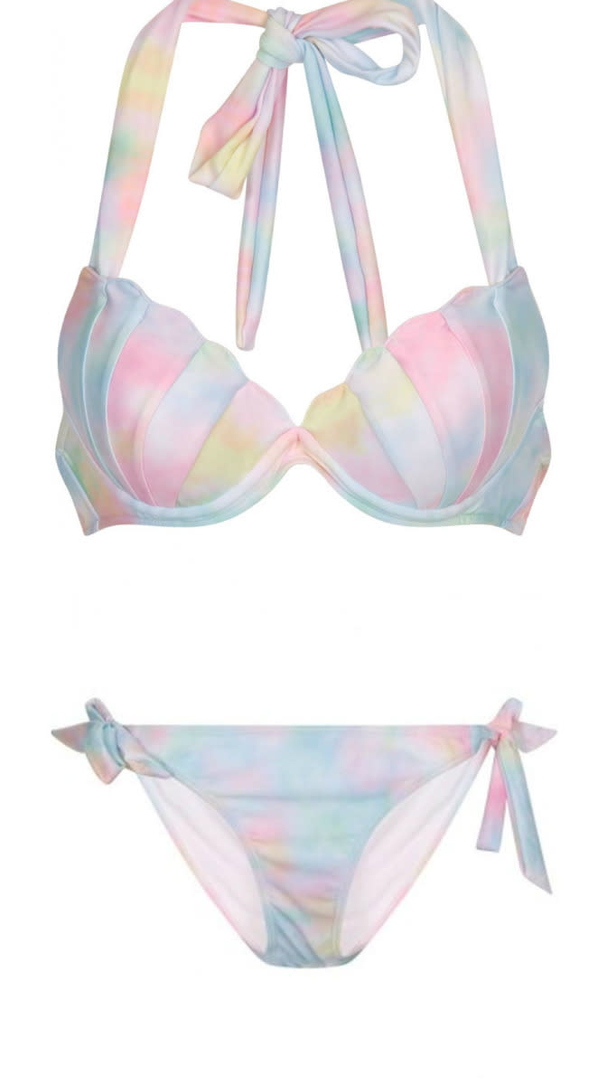 Ariel Pink Tie Dye Mermaid Bikini