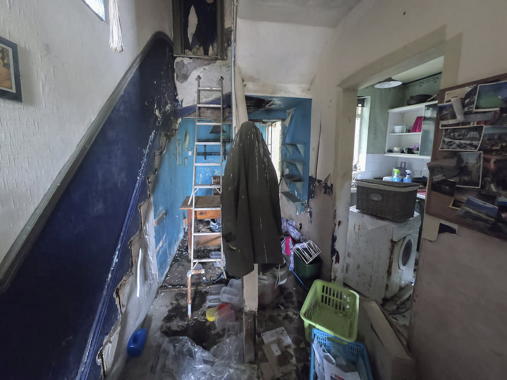 The inside of the property is not a pretty sight (Picture: SWNS)