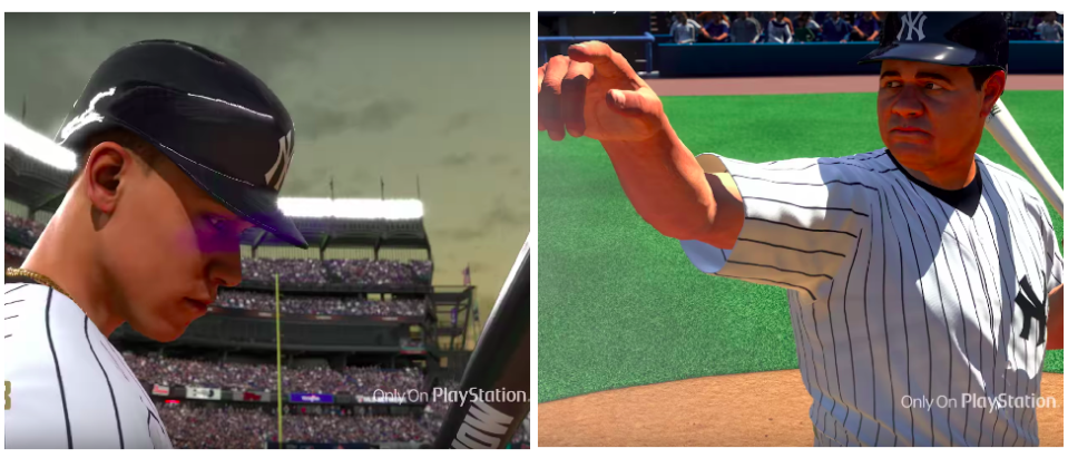 Play as Aaron Judge or Babe Ruth in “MLB The Show 18.” (Screenshots via Playstation on YouTube)