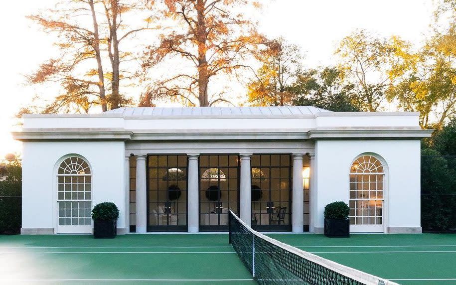 The new White House tennis pavilion
