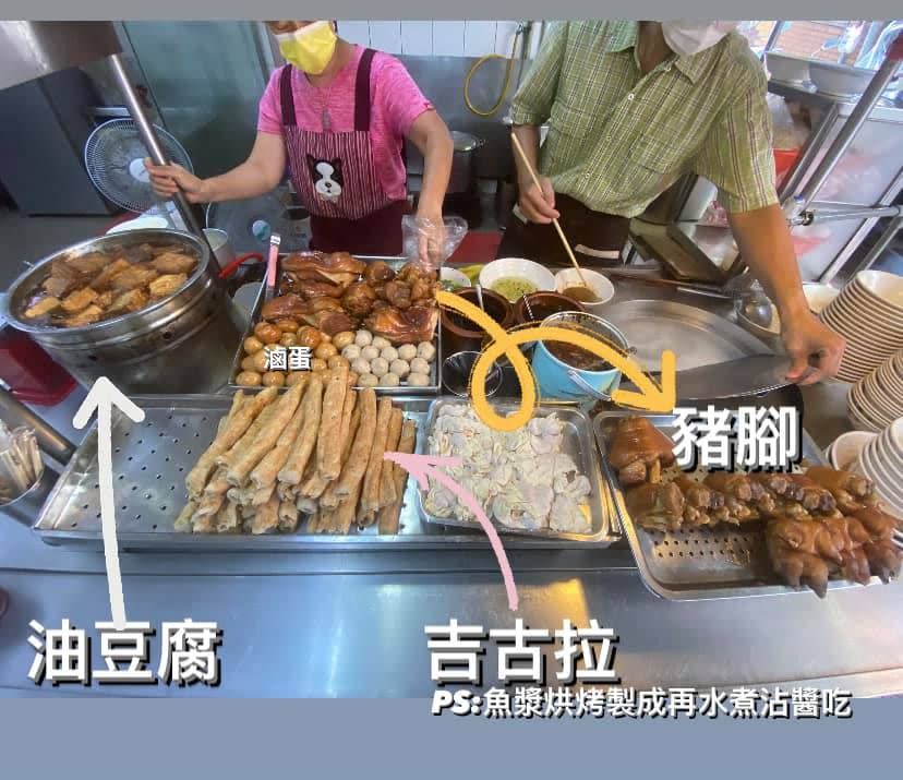 孝三路長腳麵食的「四大天王小菜」是饕客必點。（翻攝自孝三路長腳麵食臉書）