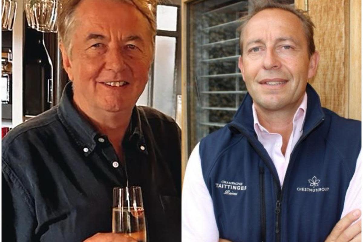 Bijou Wine Merchant chairman Gordon Hall and Chestnut Group founder Philip Turner <i>(Image: Chestnut Group)</i>