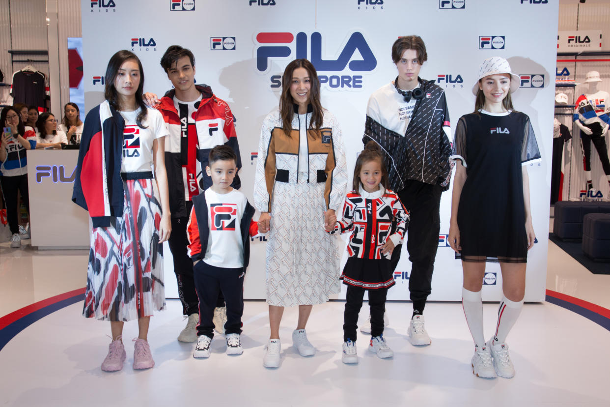 Linda Chung at the opening of FILA store at Jewel Changi Airport. (PHOTO: FILA)