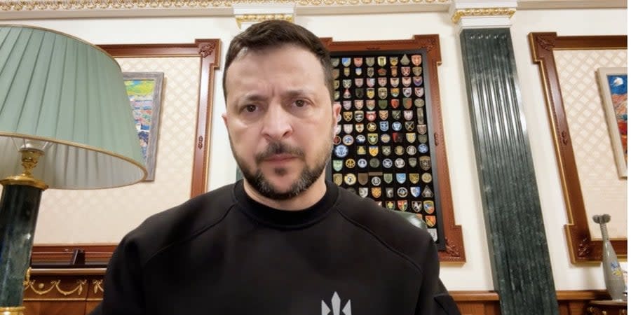 President of Ukraine Volodymyr Zelenskyy, April 22, 2024