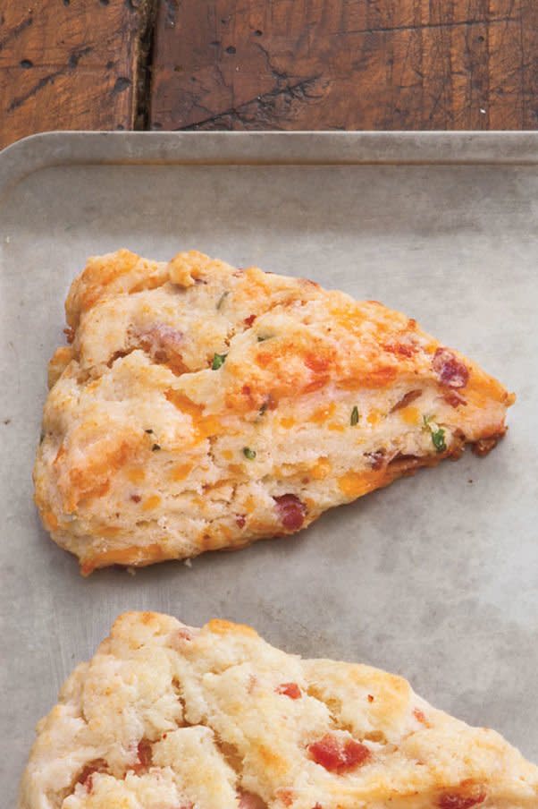 Bacon, Cheddar, and Chive Scones