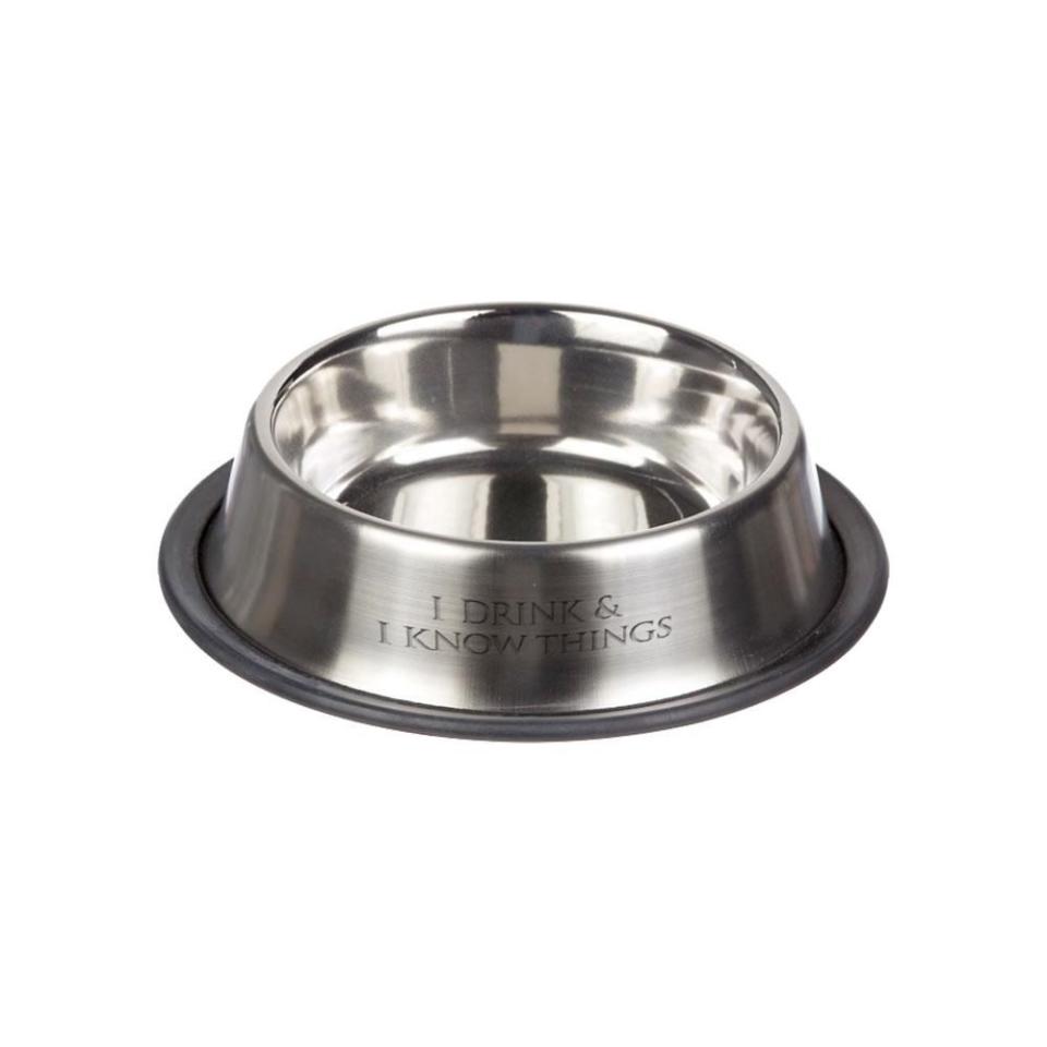 12) I Drink & I Know Things Pet Bowl