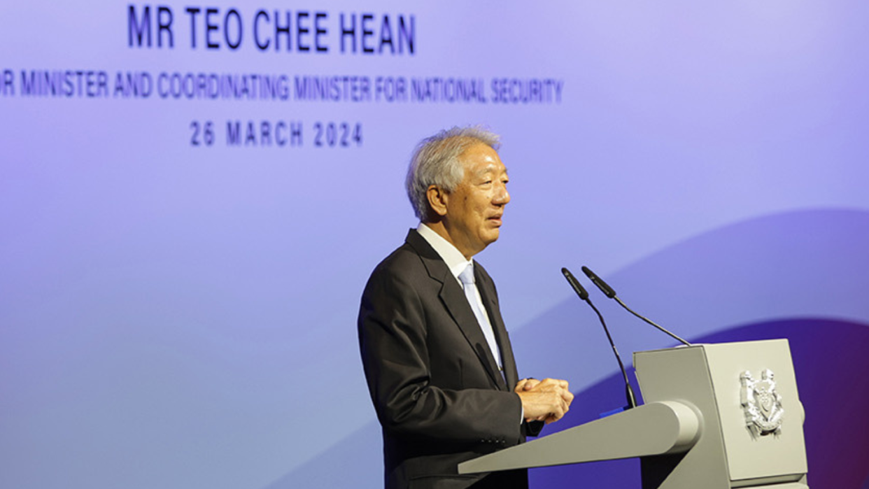 Senior Minister Teo Chee Hean emphasises the importance of courage in civil servants and political leaders during his speech at the annual Administrative Service dinner