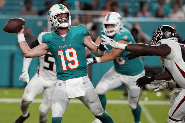 Hellams intercepts White's pass vs. Miami Dolphins